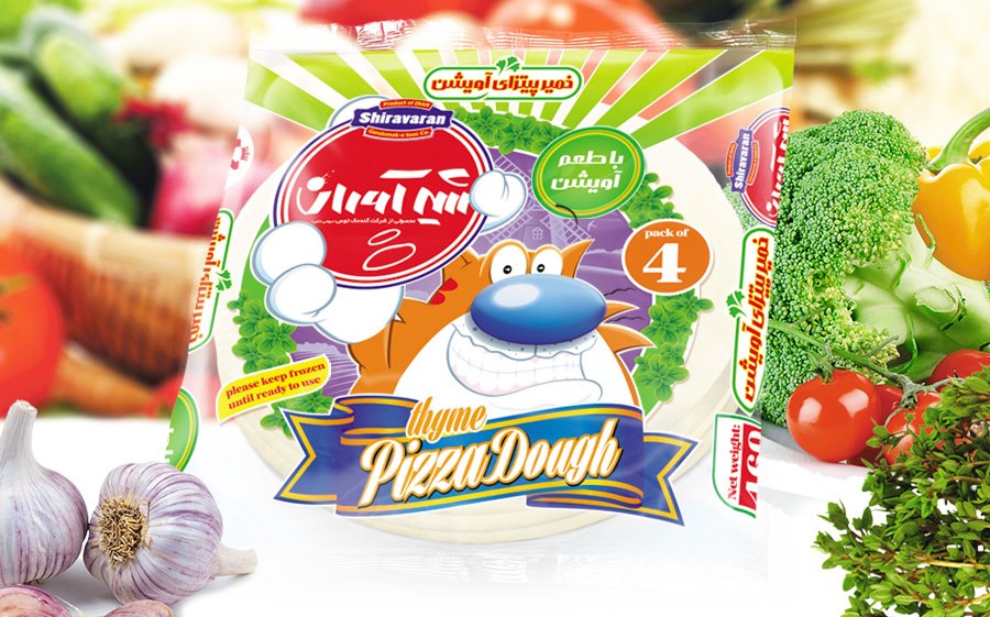 خمیر پیتزای آویشن شیرآوران