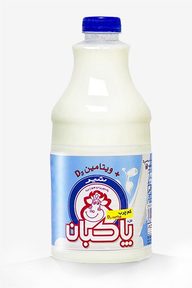 شير کم چرب غنی شده با ويتامين D3 یک لیتری