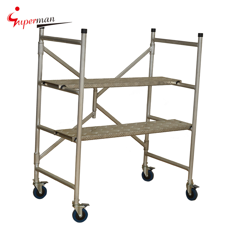 4' foldable AL rolling scaffold