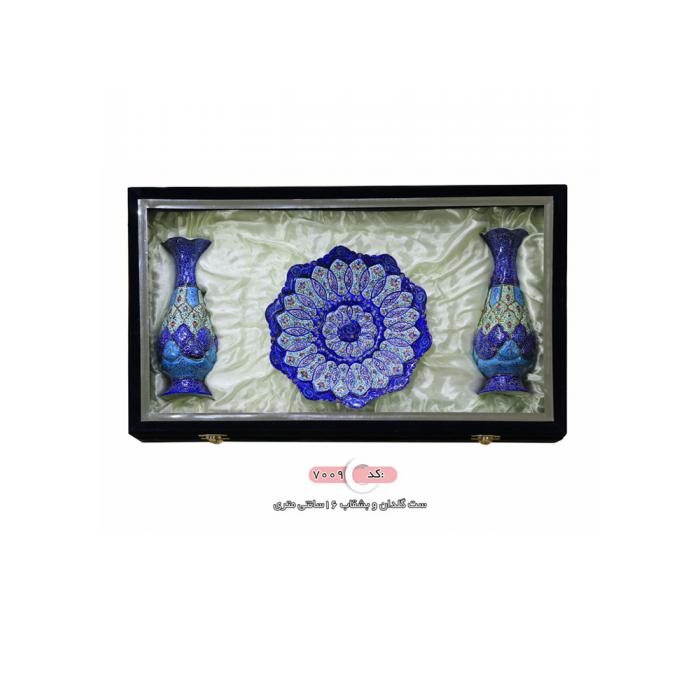 ست گلدان و بشقاب تبلیغاتی کد 7009