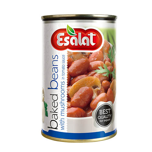 کنسرو خوراک لوبیا با قارچ ۳۸۰ گرمی