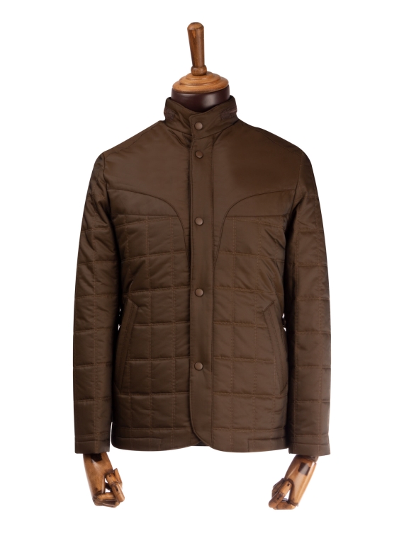 کاپشن چهارخانه ال سی من مدل 10250404587-سبز