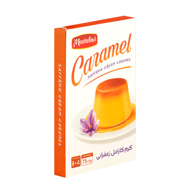 پودر کرم کارامل زعفرانی