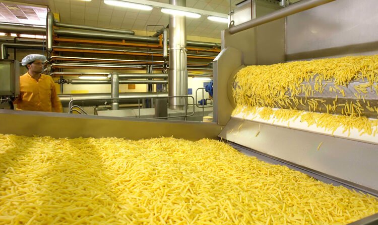 خلال سيب زمينی سرخ كرده يخ زده