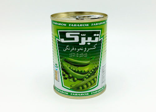 کنسرو نخود سبز 380گرمی آسان بازشو