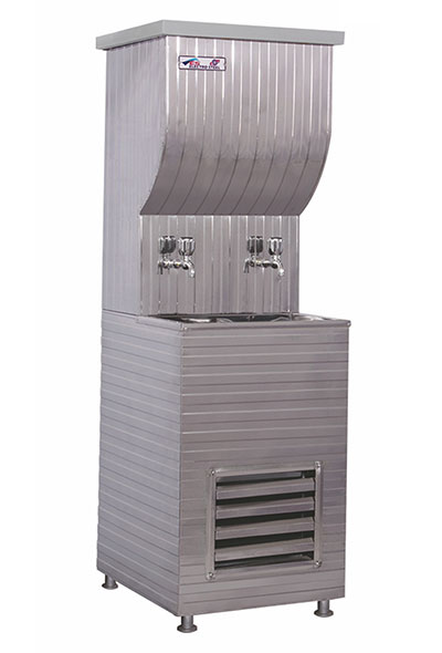 Water cooler, water cooler with two standing juices