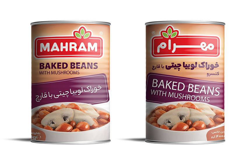 خوراک لوبیا چیتی با قارچ