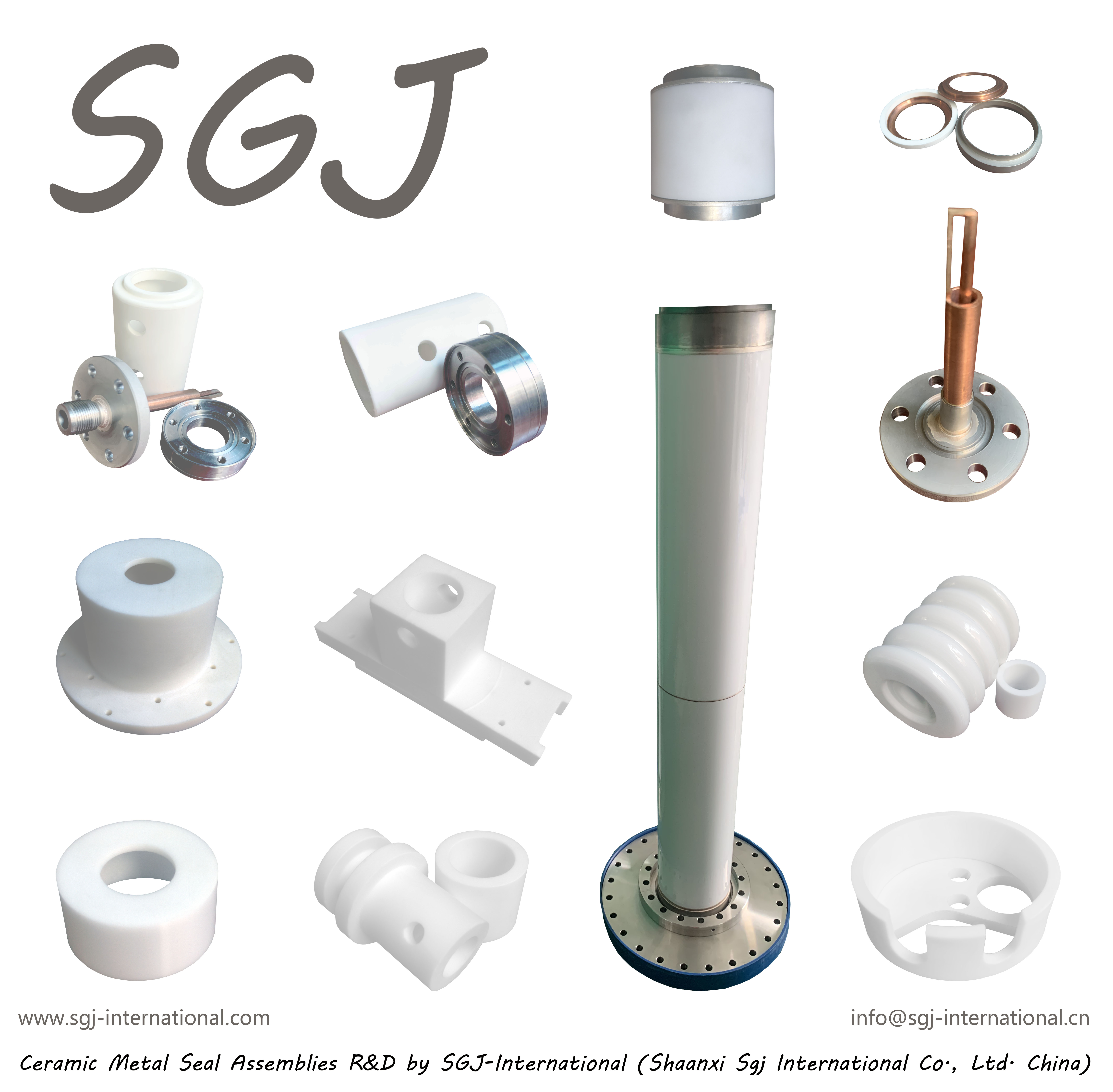 SGJ Feedthrough, Isolator, Electrodes, Connector