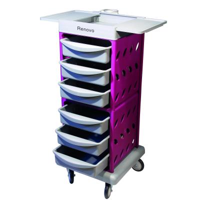 ترولي 6 کشو بدنه صورتي