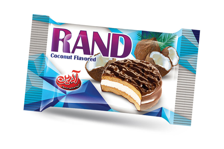 والس بزرگ کرمدار با روکش کاکائو با طعم نارگیل