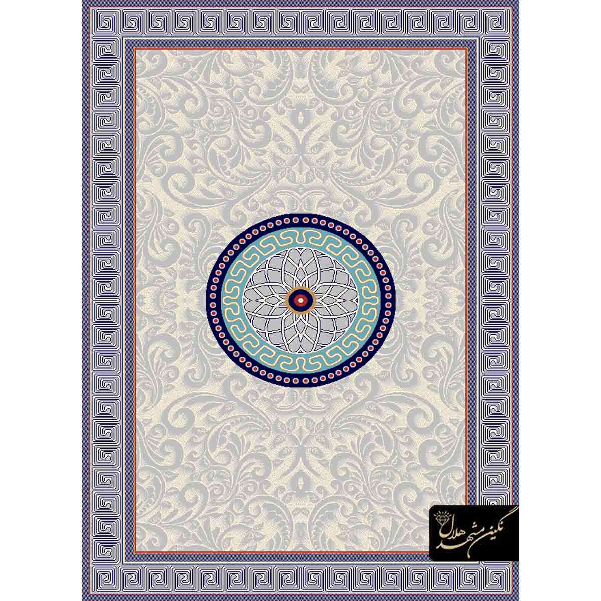 گلیم ماشینی طرح ترنج دار