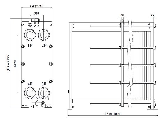 Plate heat exchanger M20