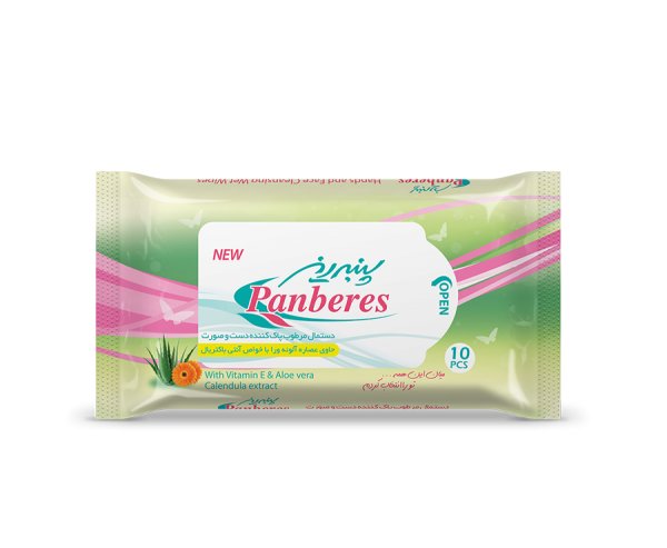 Wet hand and face cleansing wipes