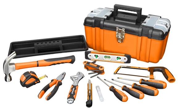 25 PC Home Tool Set in Plastic Box