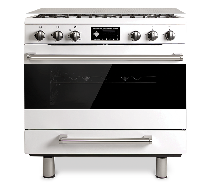 اجاق گاز مبله پادیسان مدل پامچال سفید