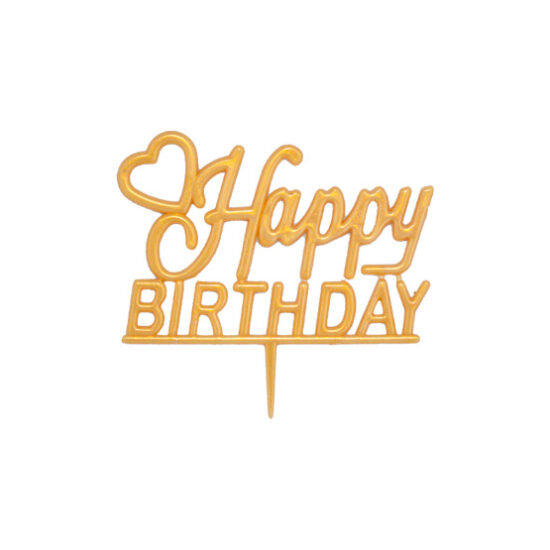 تاپر کیک پلاستیکی طلایی