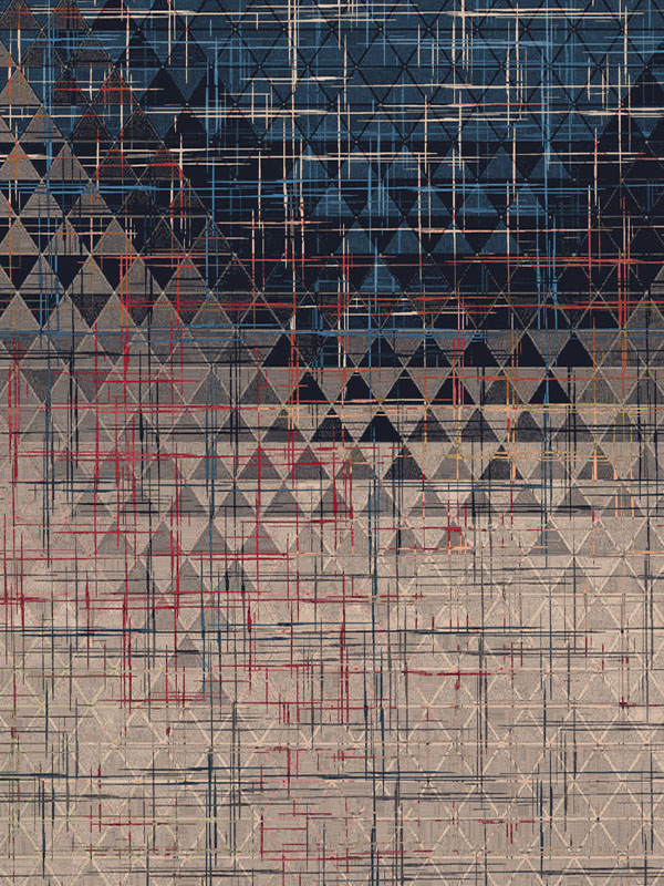 فرش 1000 شانه مدرن طرح مکزیکو