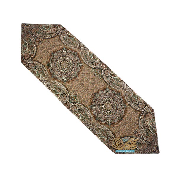 رومیزی میزناهارخوری طرح کبریا قهوه ای