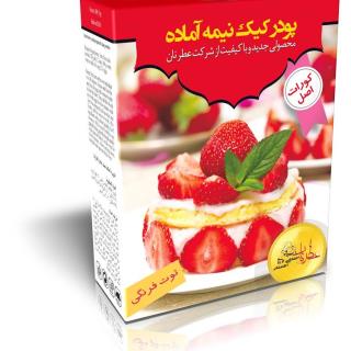 پودر کیک نیمه آماده توت فرنگی