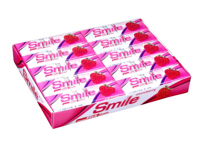 آدامس استیک اسمایل توت فرنگی