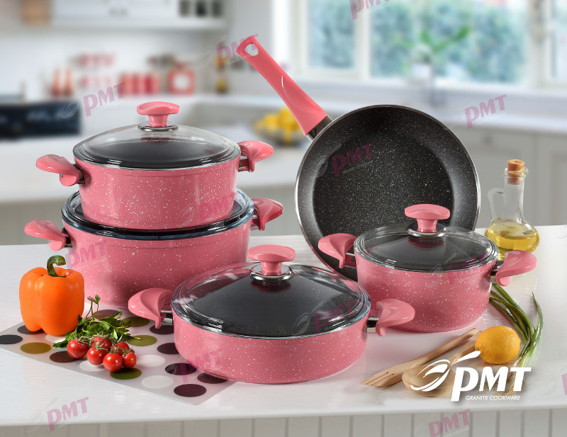 سرویس قابلمه و تابه گرانیتی ۹ پارچه PMT