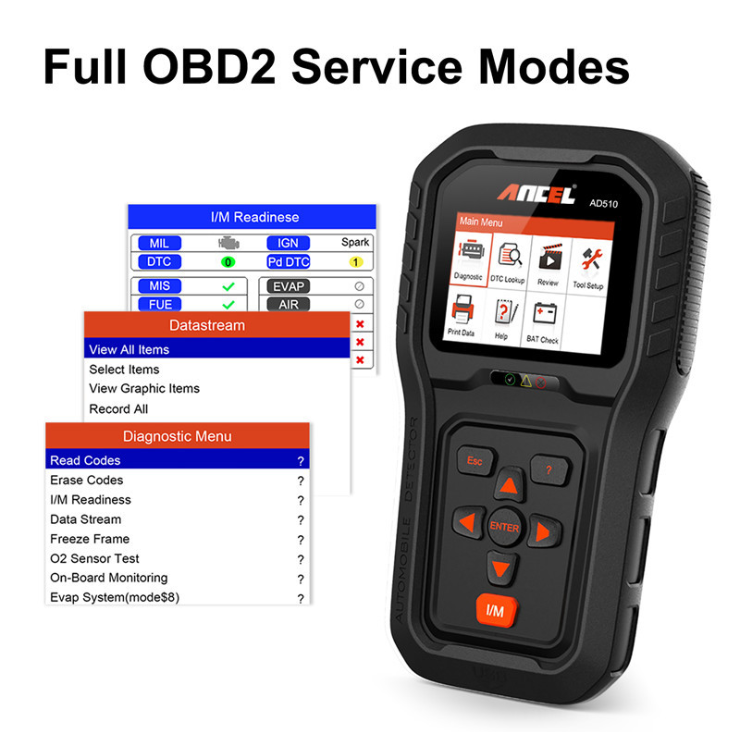 Ancel AD510 OBD2 Scanner OBD 2 Automotive Auto Automotive Code scanner Reader ODB2 Car Diagnostic scanner for BMW Mercedes Scanner Tool