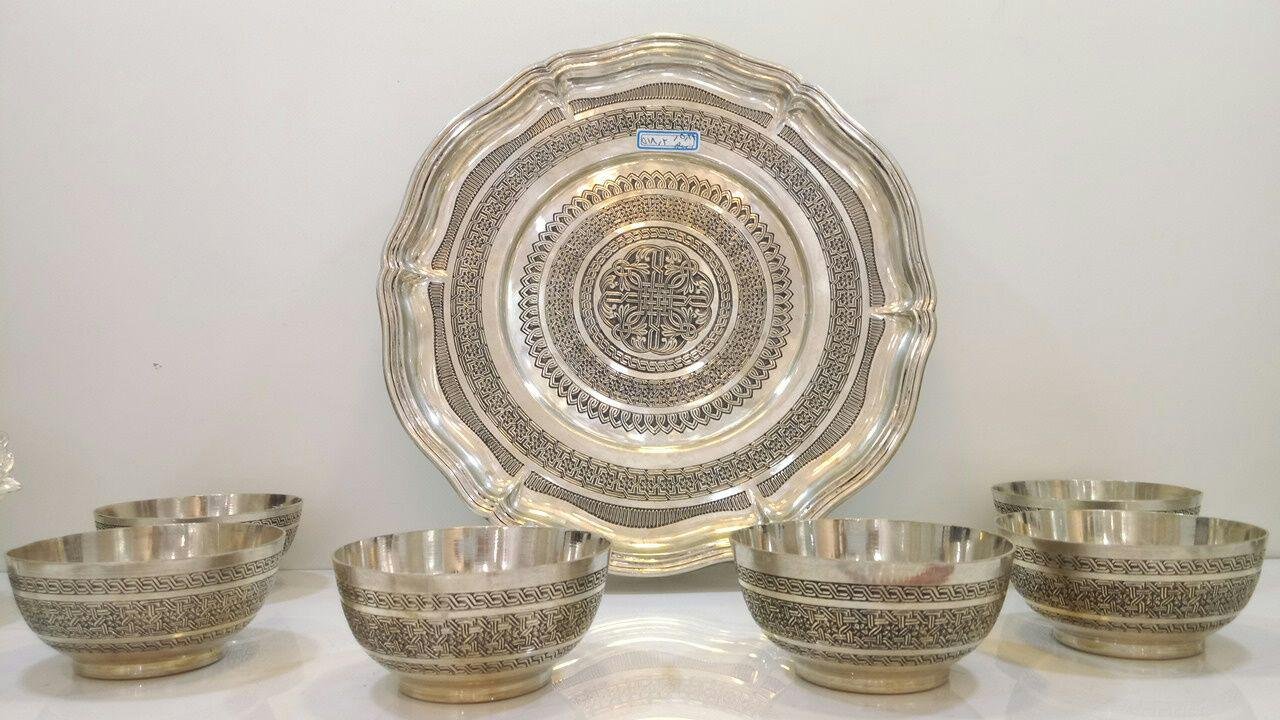 کاسه و بشقاب تبریز قدیم قلم اعلا