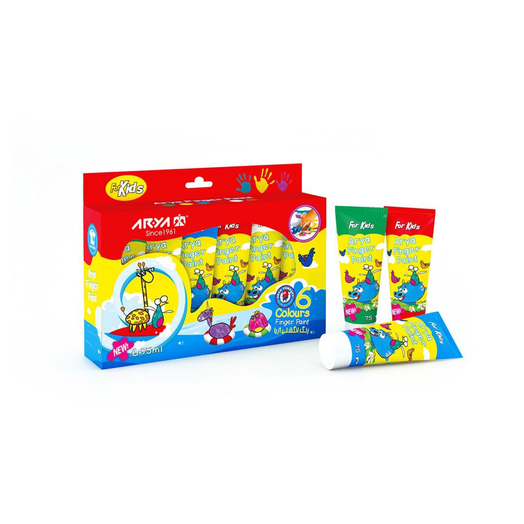 رنگ انگشتی تیوپی ۶ رنگ