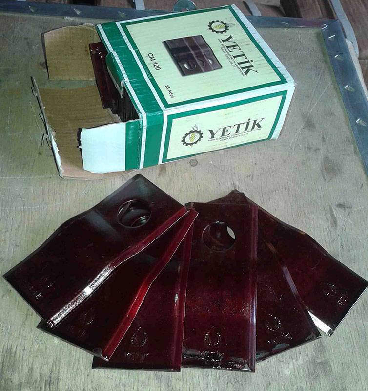 165 curved motor blade YETIK