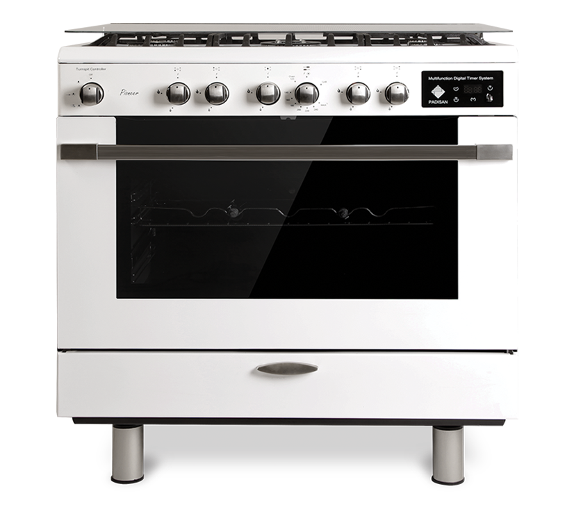 اجاق گاز مبله پادیسان مدل پایونیر سفید