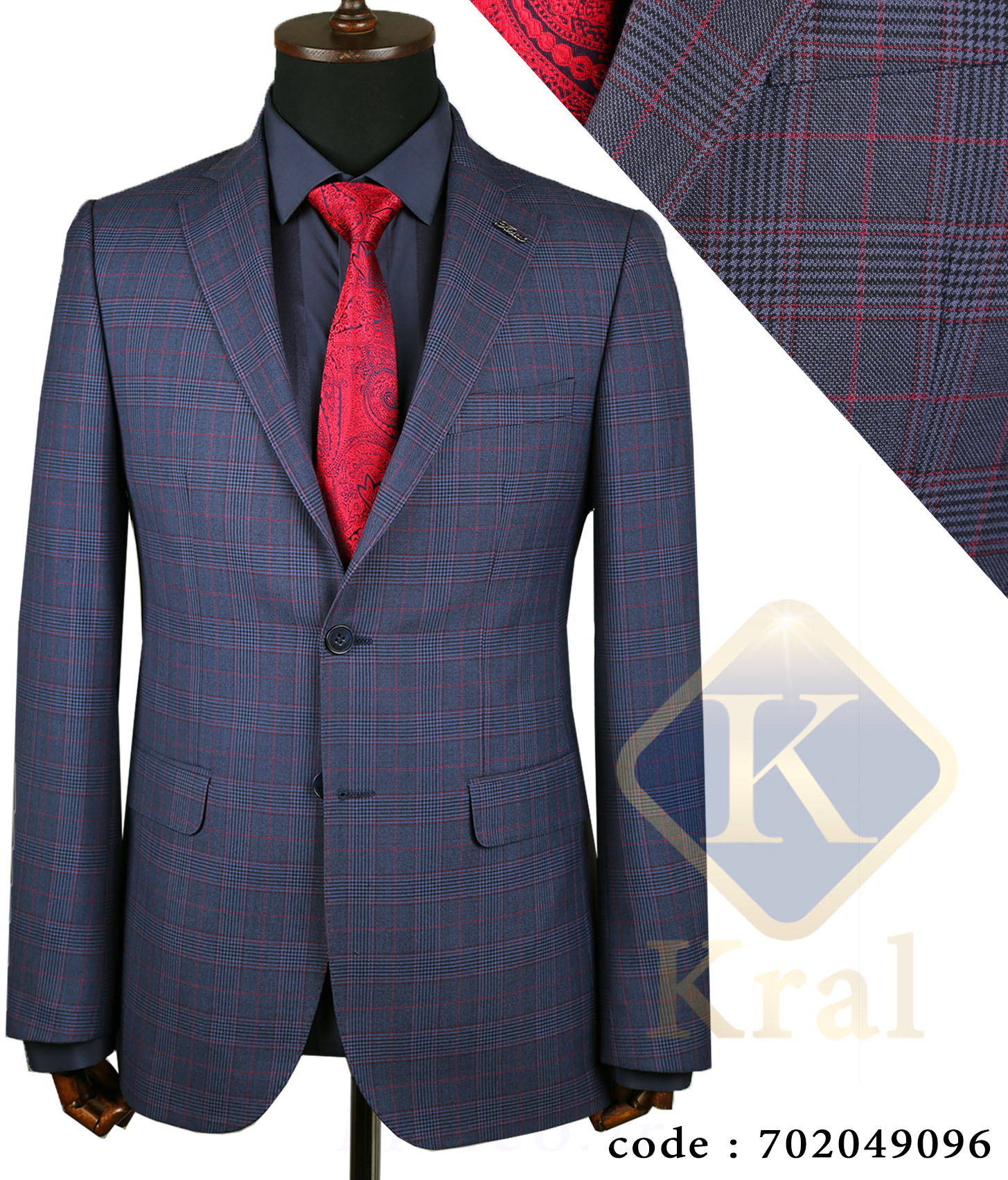 کت تک چهارخانه کرال