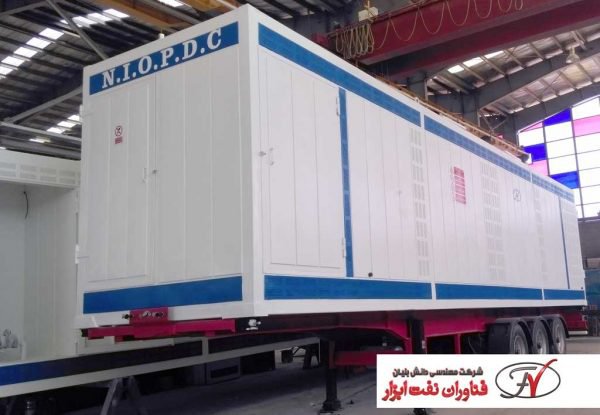 جایگاه توزیع سوخت سیار کانتینری چرخ دار