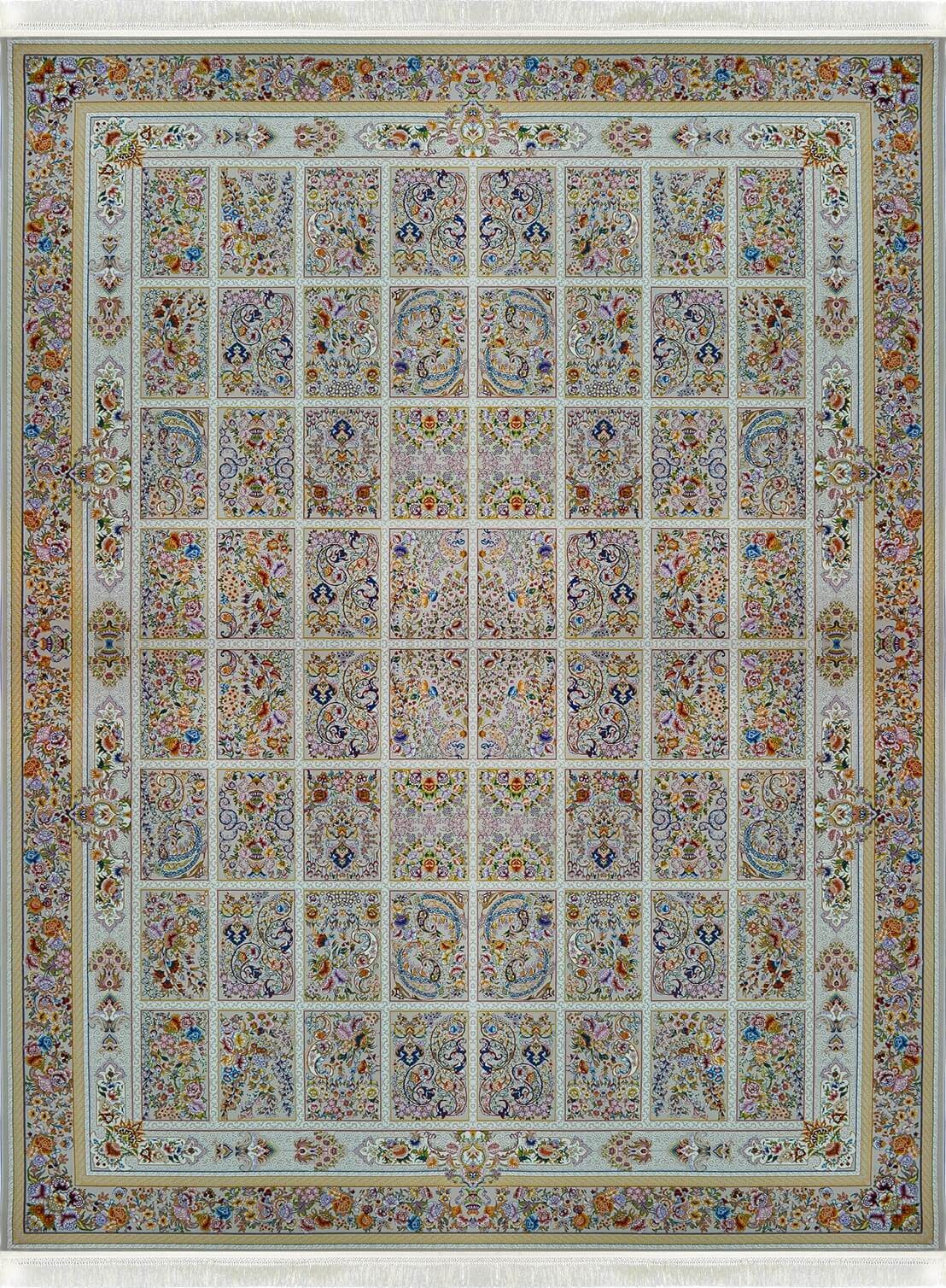  فرش ماشینی 1200 شانه آترینا نقره ای