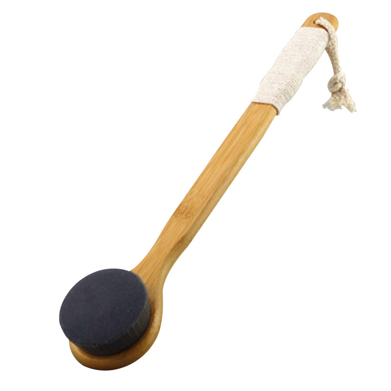 Hot Sale Bath Cleaning Brush Black Bath Brush with Long Handle