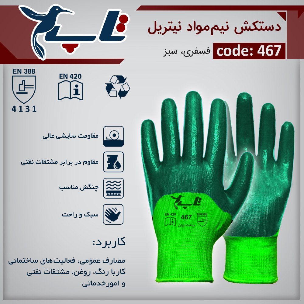 Nitrile semi-gloves