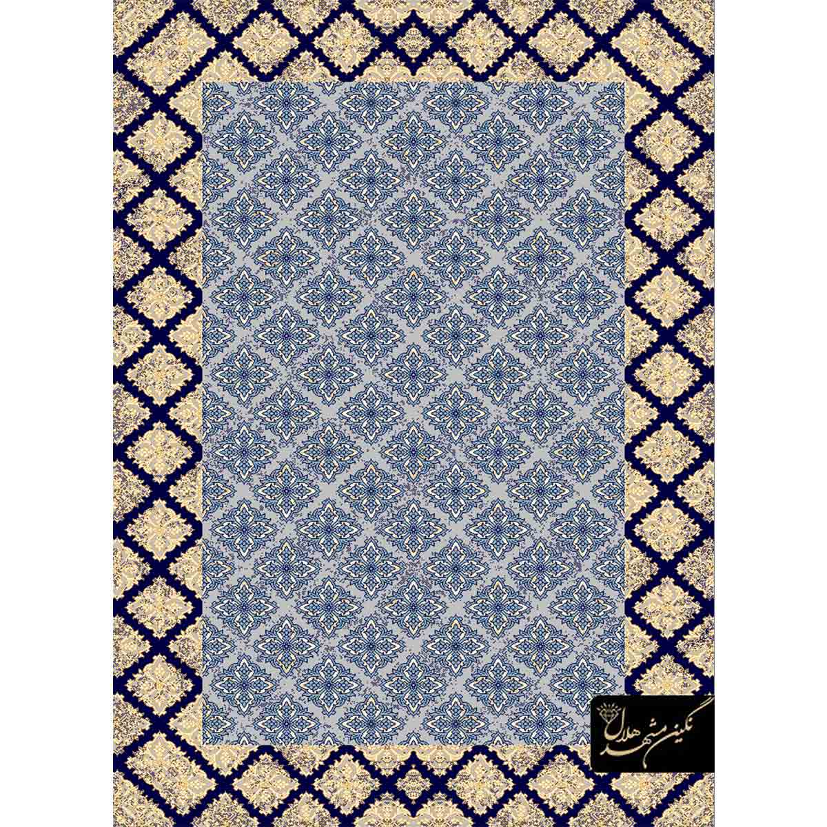 گلیم ماشینی 320 شانه طرح حاشیه دار