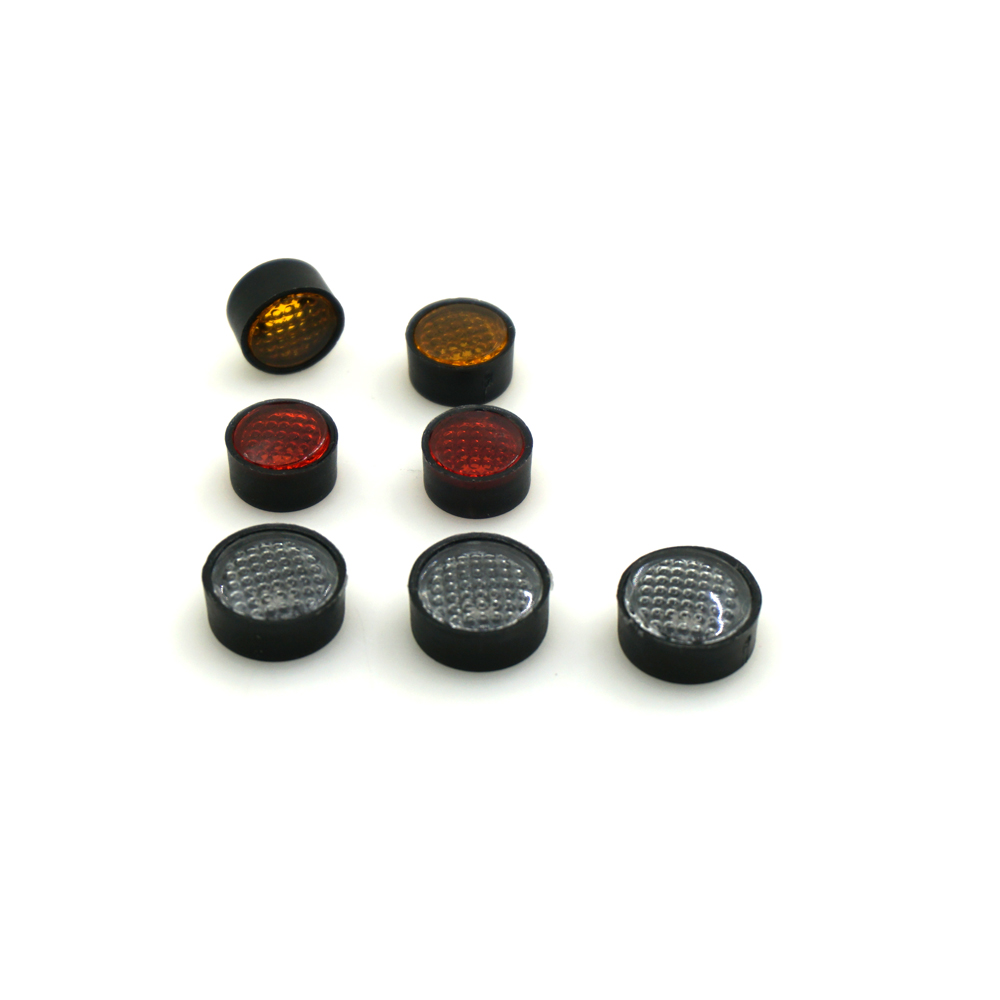 7PCS/Set Round Lamp Cups Lampshade Taillight Light Cover for D90 1:10 RCMaterial: Plastic  Quantity: 7 pcs  Size: 10 * 5mm / 8.5 * 4mm