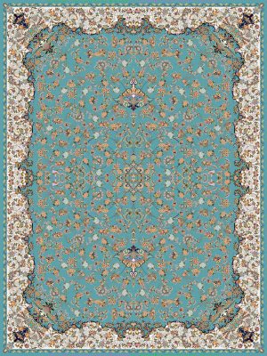 فرش 1200 شانه طرح نیلوفرانه