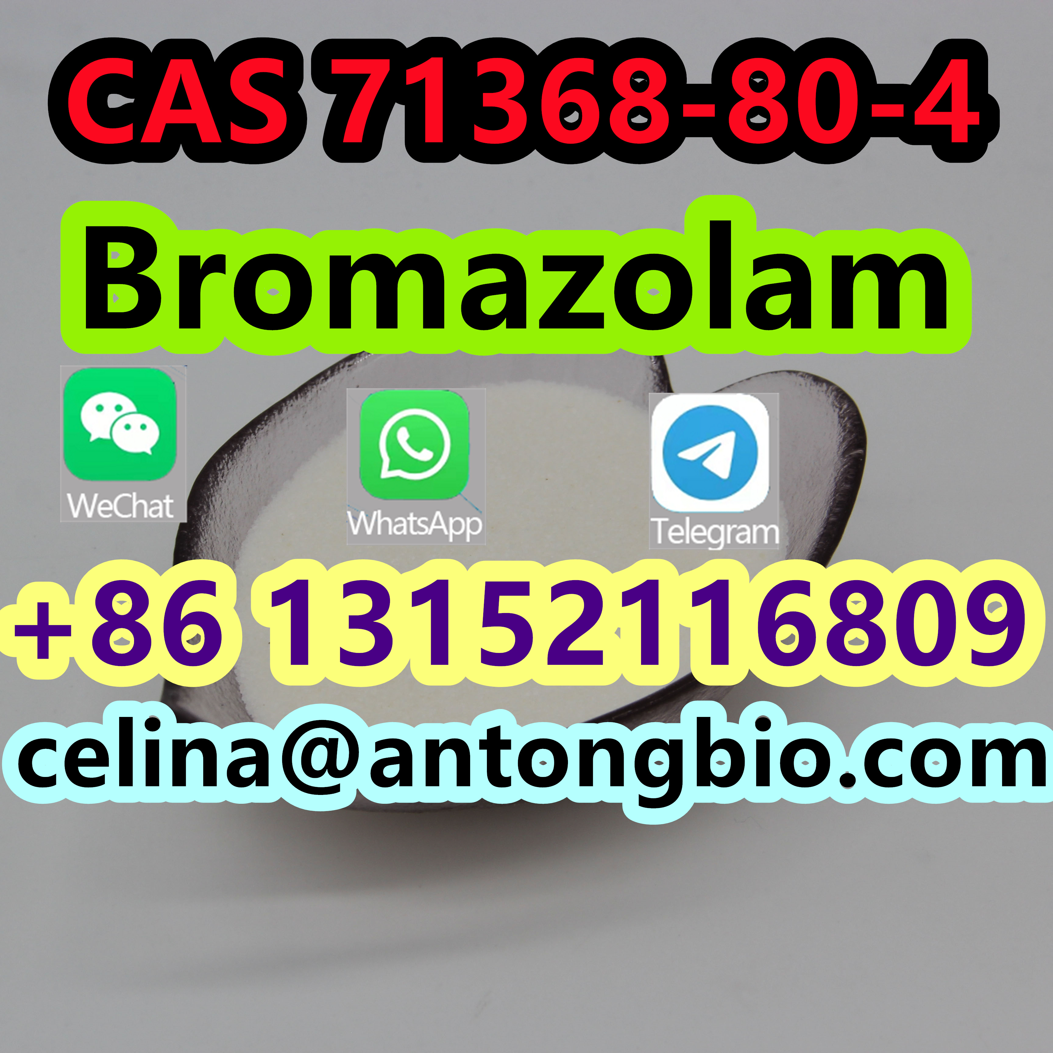 high quality Bromazolam Cas 71368-80-4 have in stock 