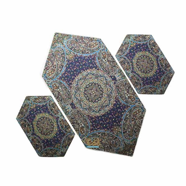 رومیزی جلومبلی (سه تیکه) طرح کبریا سرمه ای