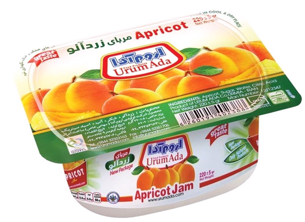 مربای زرد آلو اروم آدا