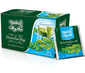 چای سبز کیسه ای ممتاز با نعناع