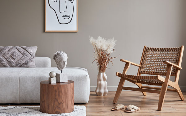 میز جلو مبلی گرد استوانه ای