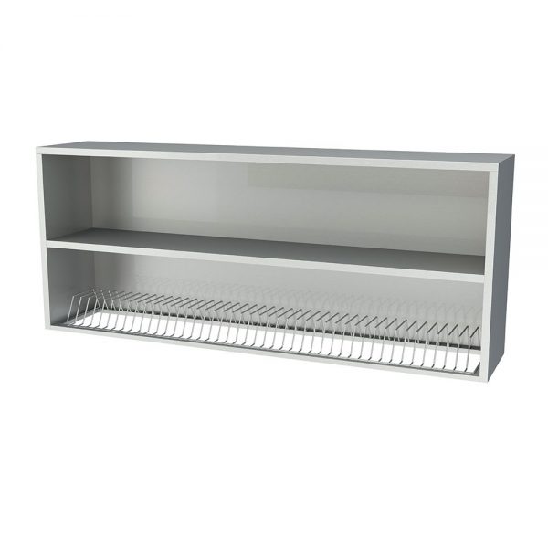 Wall cabinet with drainer