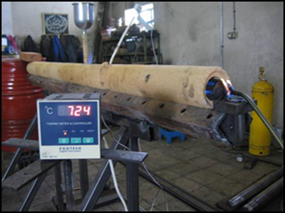 کوره استوانه ای جهت تولید اکتیو آلومینا