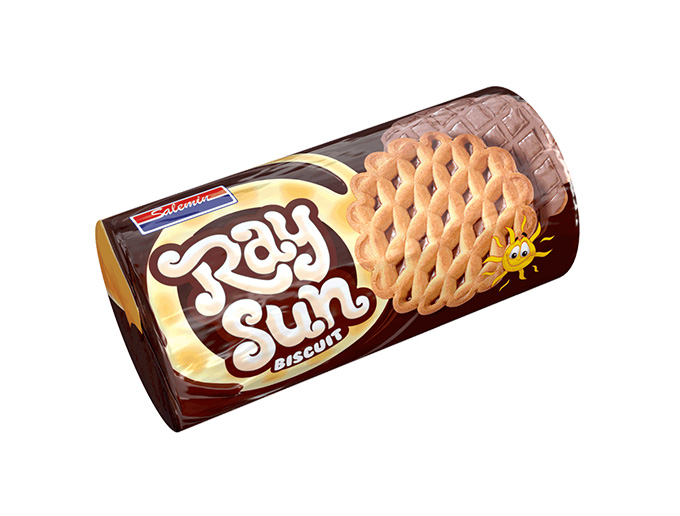 بیسکوئیت نان روغنی با روکش فرآورده کاکائویی ریسان