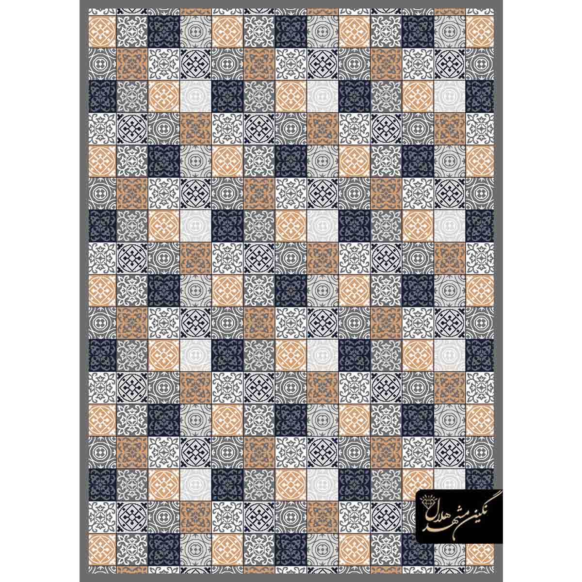 گلیم فرش طرح چهارخانه