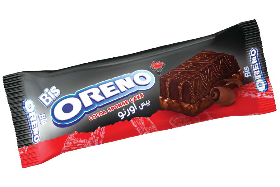 کیک لایه ای اسفنجی کرمدار بیس اورنو با طعم کاکائو