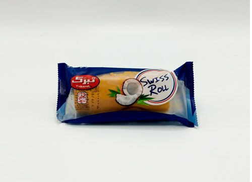 رول کيک 75 گرمي نارگيل