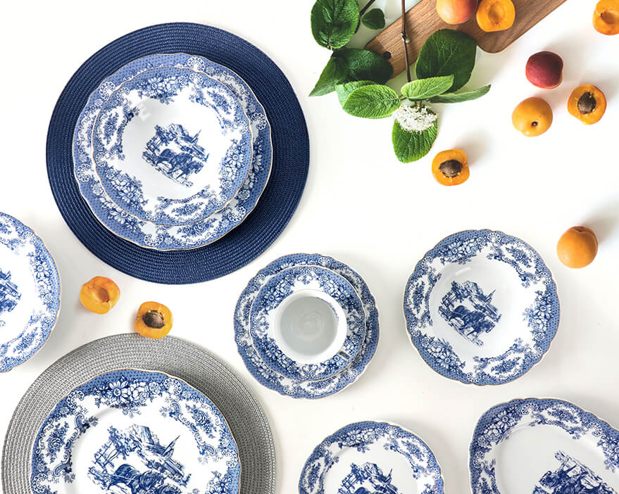 سرویس چینی الگانس طرح ویلیج